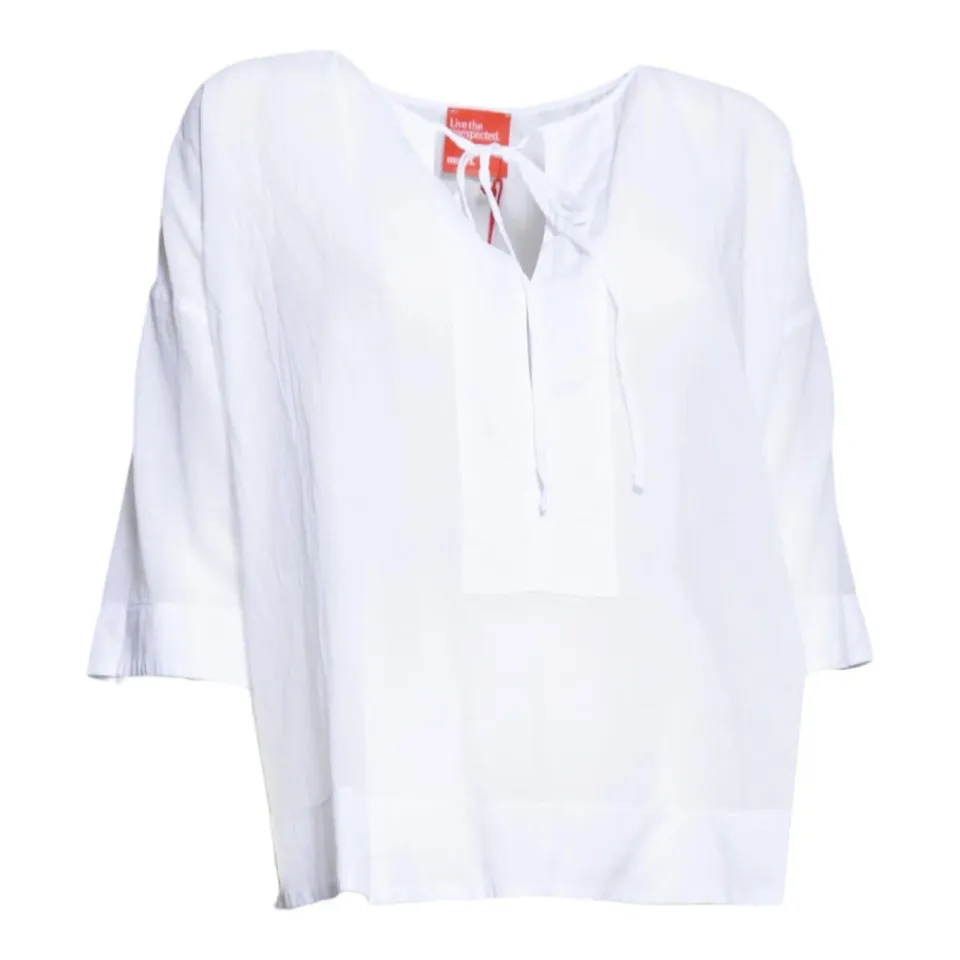 Merci CAM037 blusa bianca in cotone