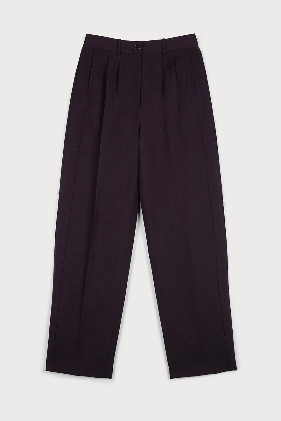 PORTS 1961 PW425TWL04 pantaloni bordeaux nero sartoriali
