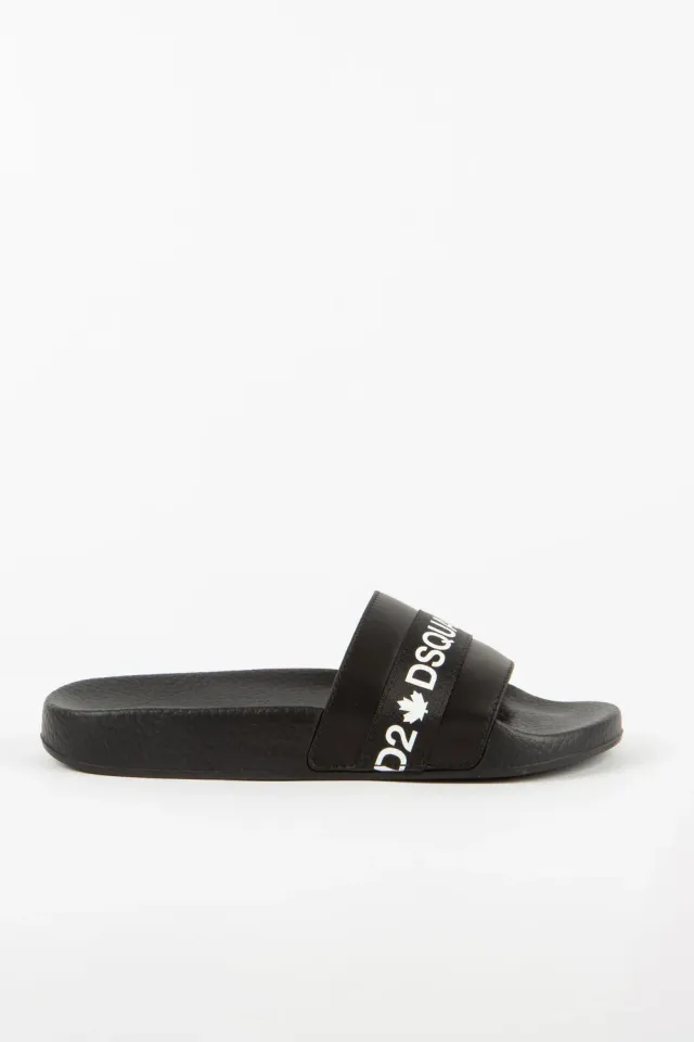 Dsquared2 SLW000704601558 ciabatte gomma nere logo taglia 41