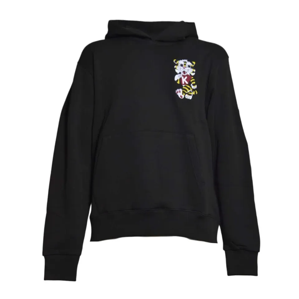 Kenzo Wild Tiger FG55HO2044MJ felpa cappuccio nera