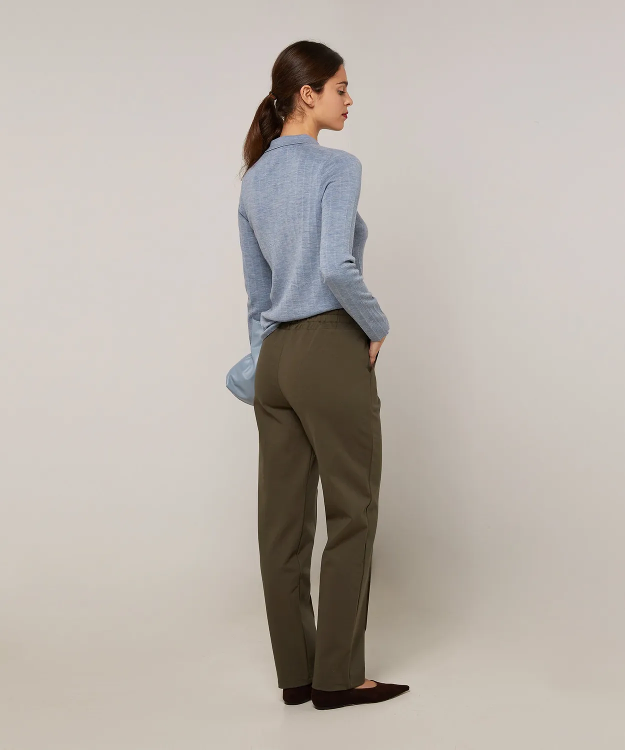 Rodier pantaloni jogging Milano verde kaki taglia S