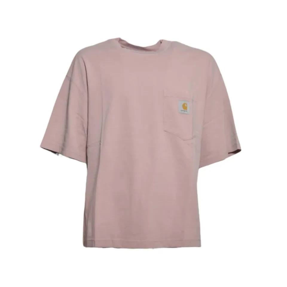 Carhartt Wip I035140 t-shirt taschino cotone rosa