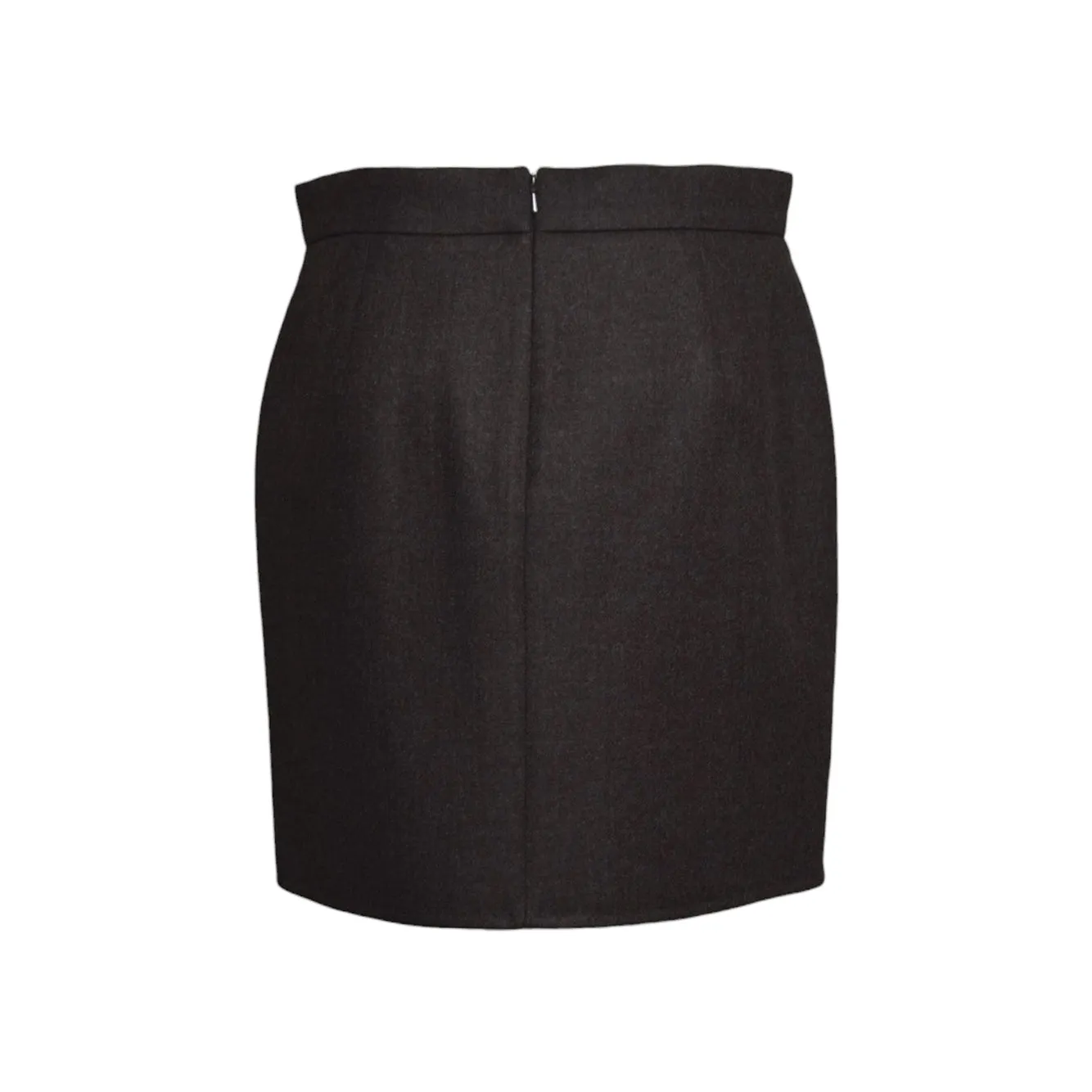 Max Mara 26211064136 gonna donna fango lana vergine