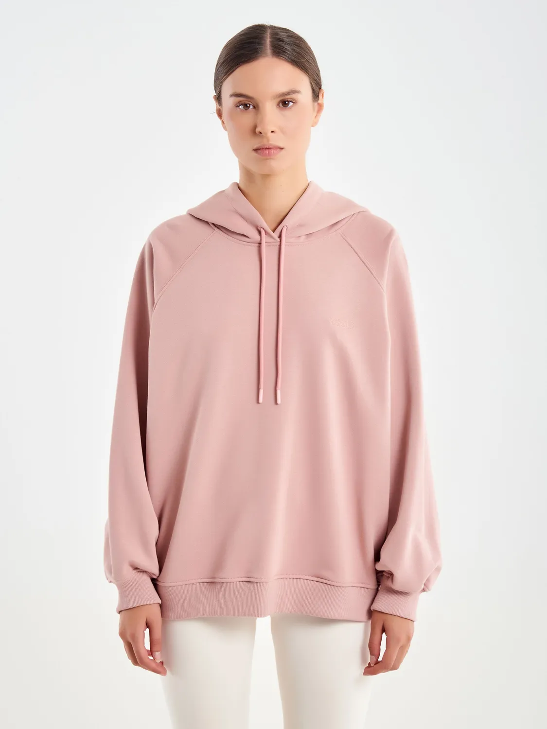 Vicolo Felpa Over con Cappuccio Blush Taglia Unica