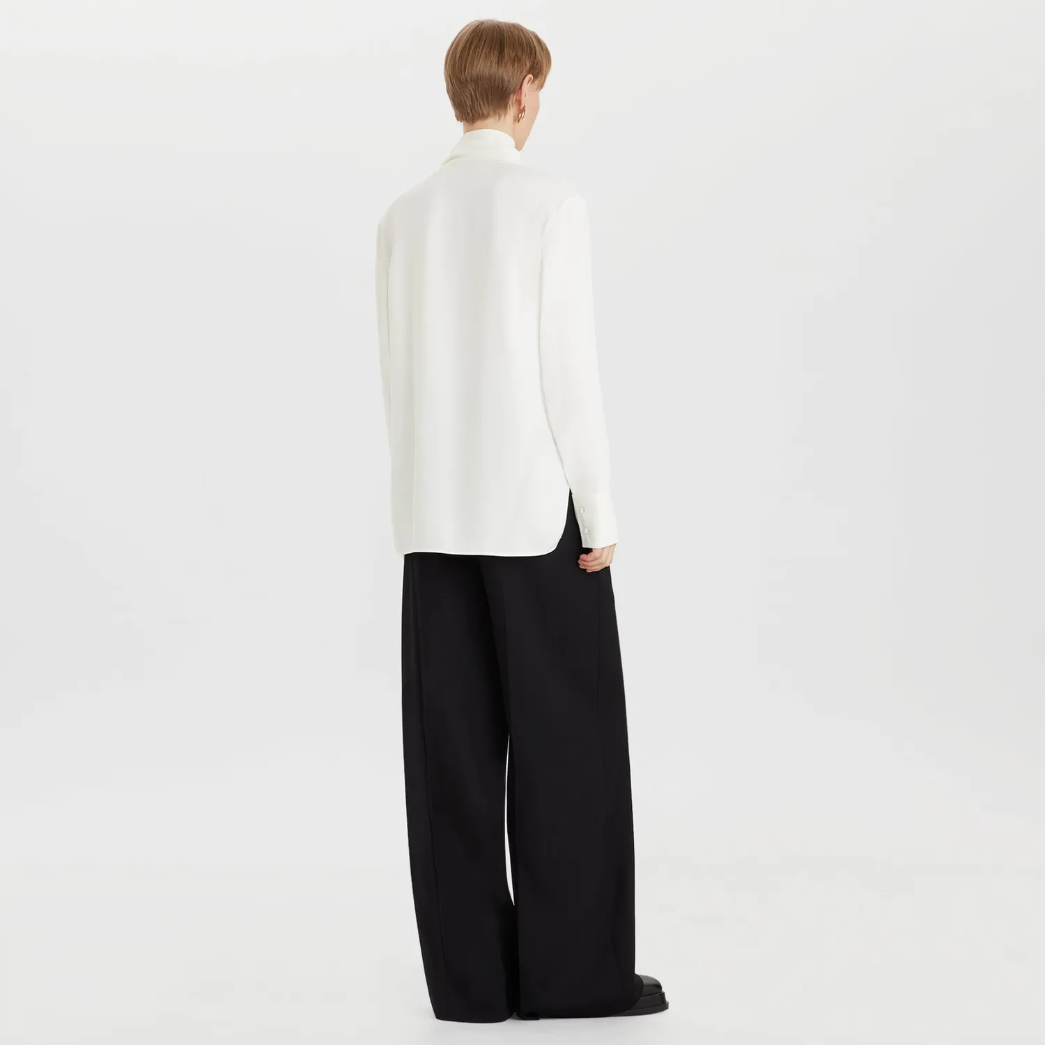 Ports blusa collo sciarpa cloud-white 40 IT