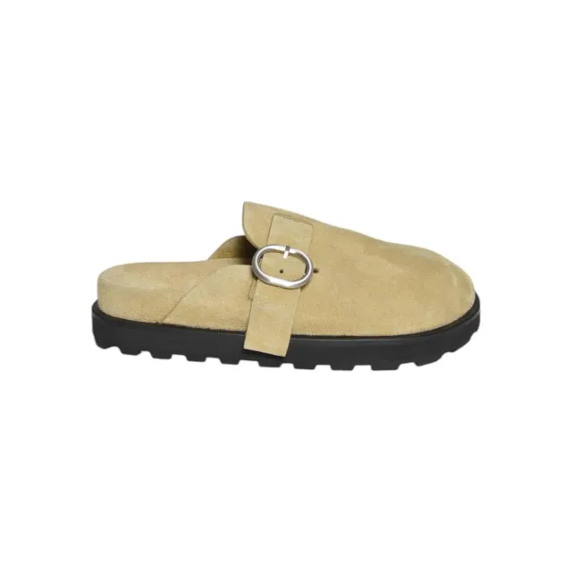 Jil Sander J50WP0030P8213 sabot cammello pelle scamosciata