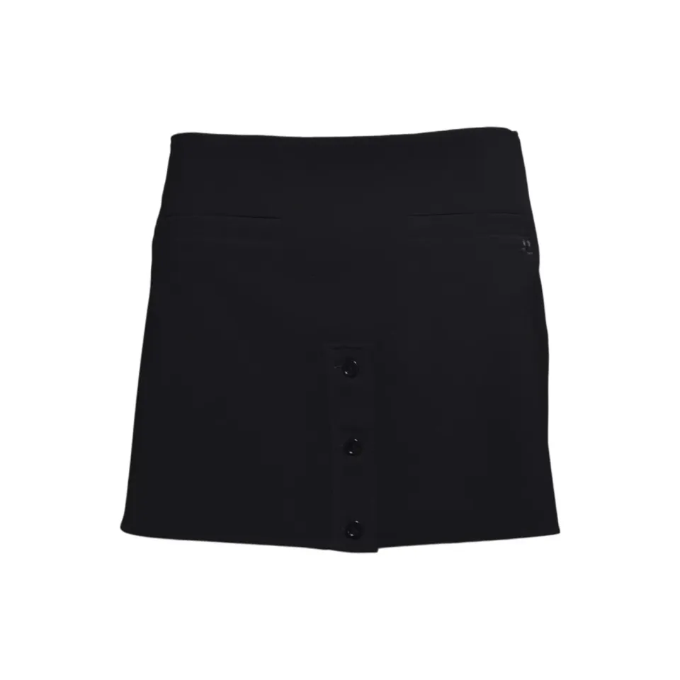 Courreges 126CJU330PL0159 minigonna nera bottoni