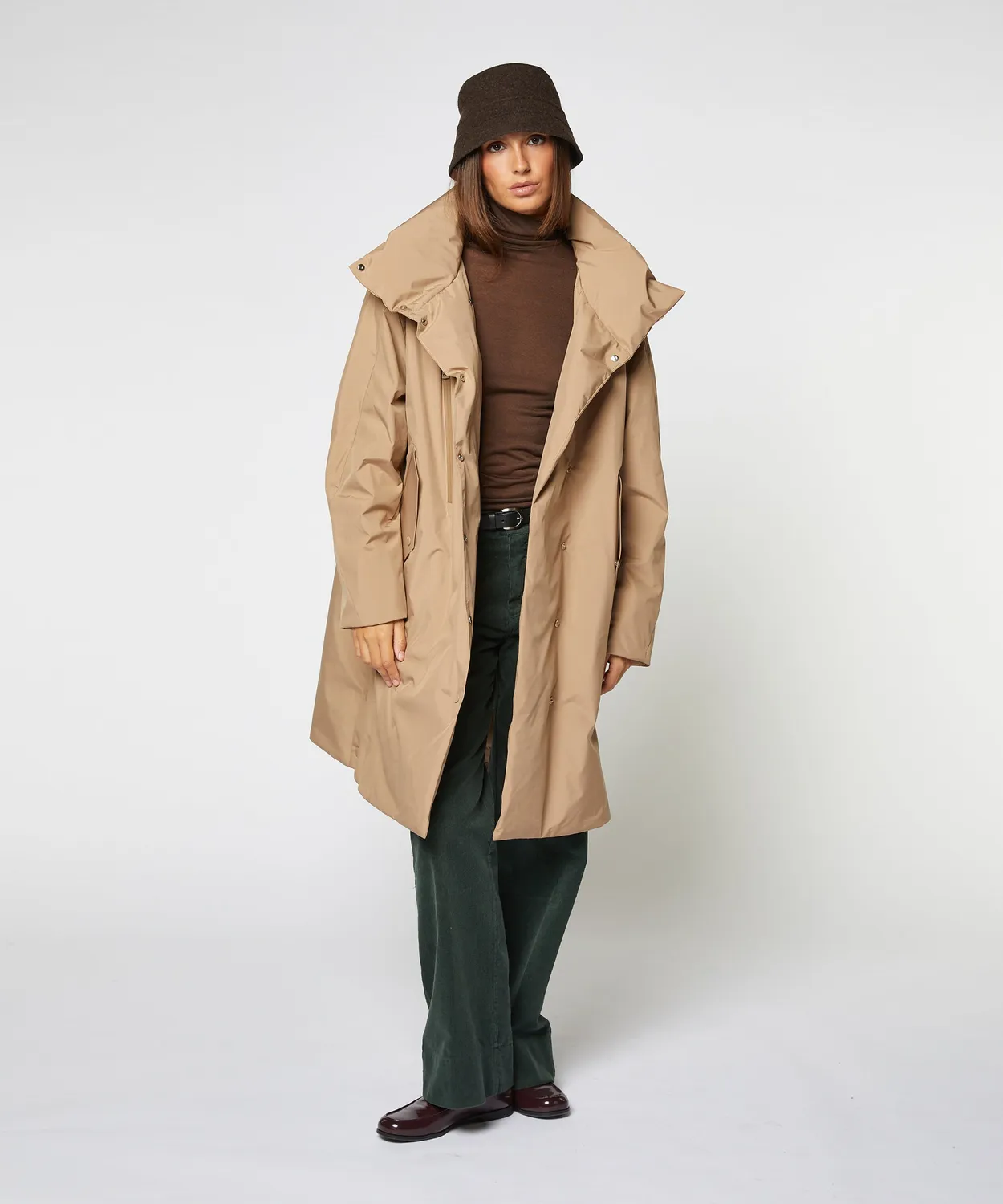 Rodier trench impermeabile imbottito beige kv