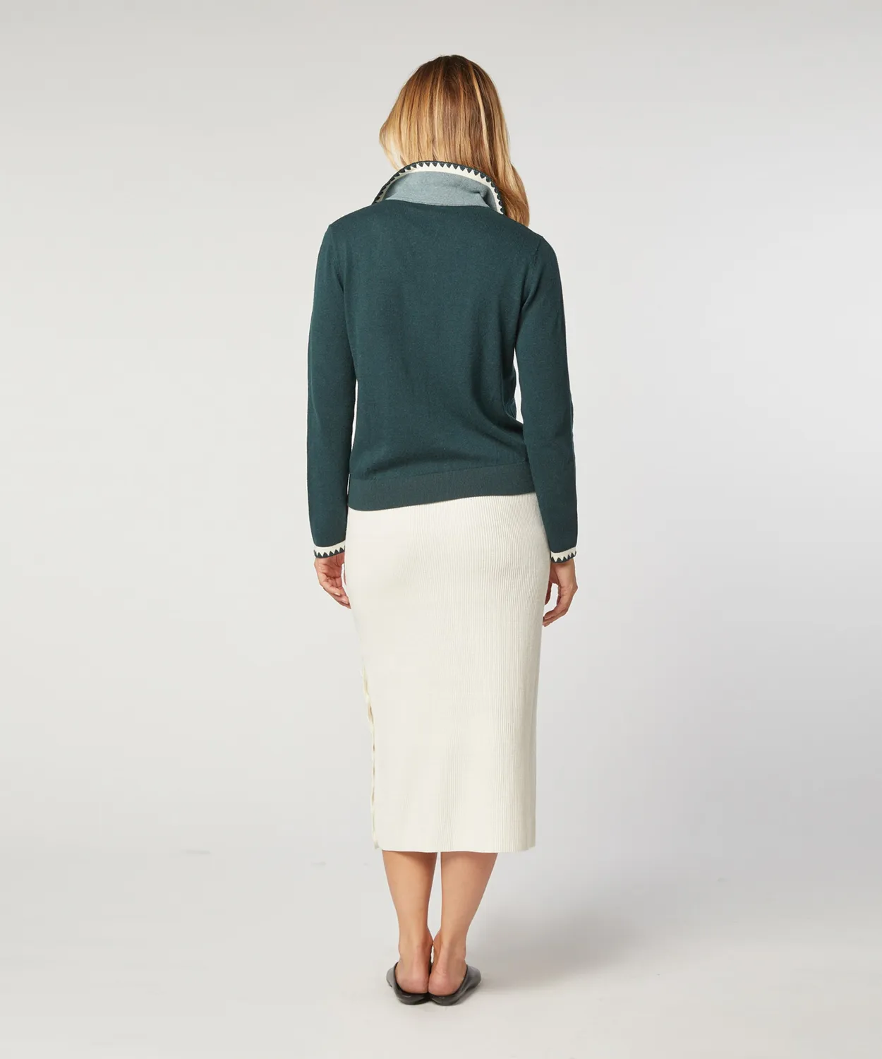 Rodier Maglione polo maglia verde anatra