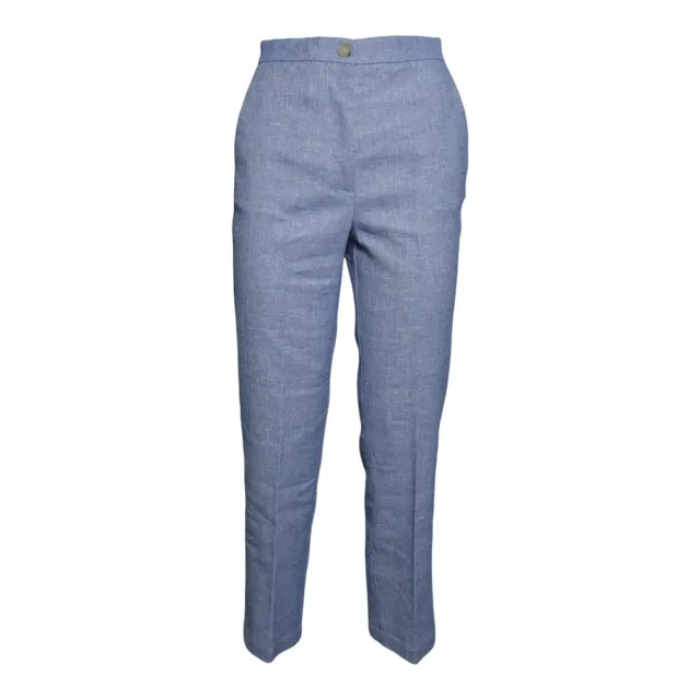 Solotre M1AB0118ABU86S pantalone denim blu lino