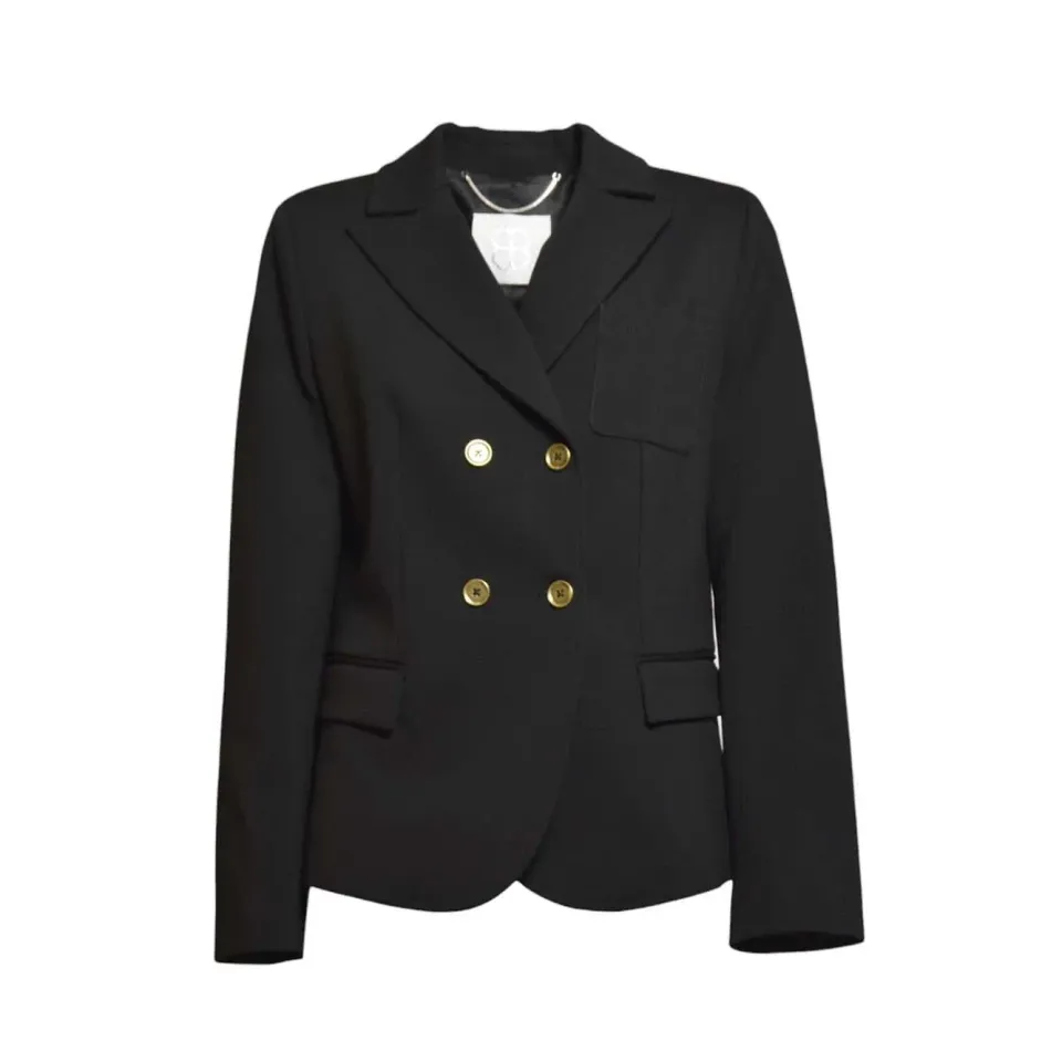Room52 Kelly T913TRE05 blazer nero donna elasticizzato