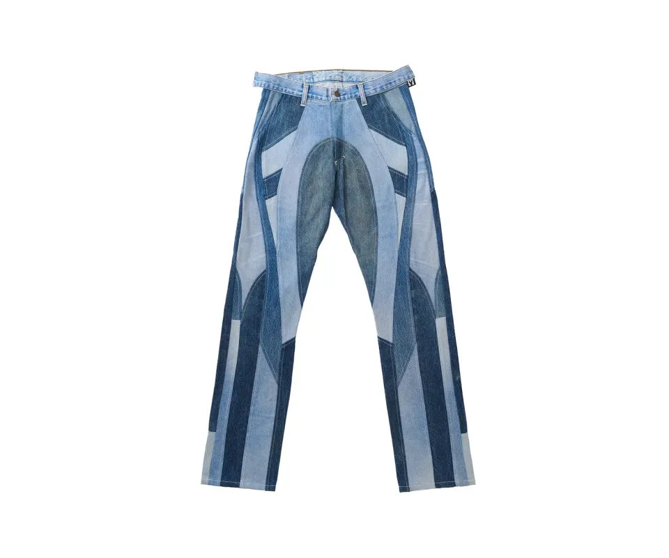 Marcello Pipitone Olimpia 5 jeans loose azzurro riciclato
