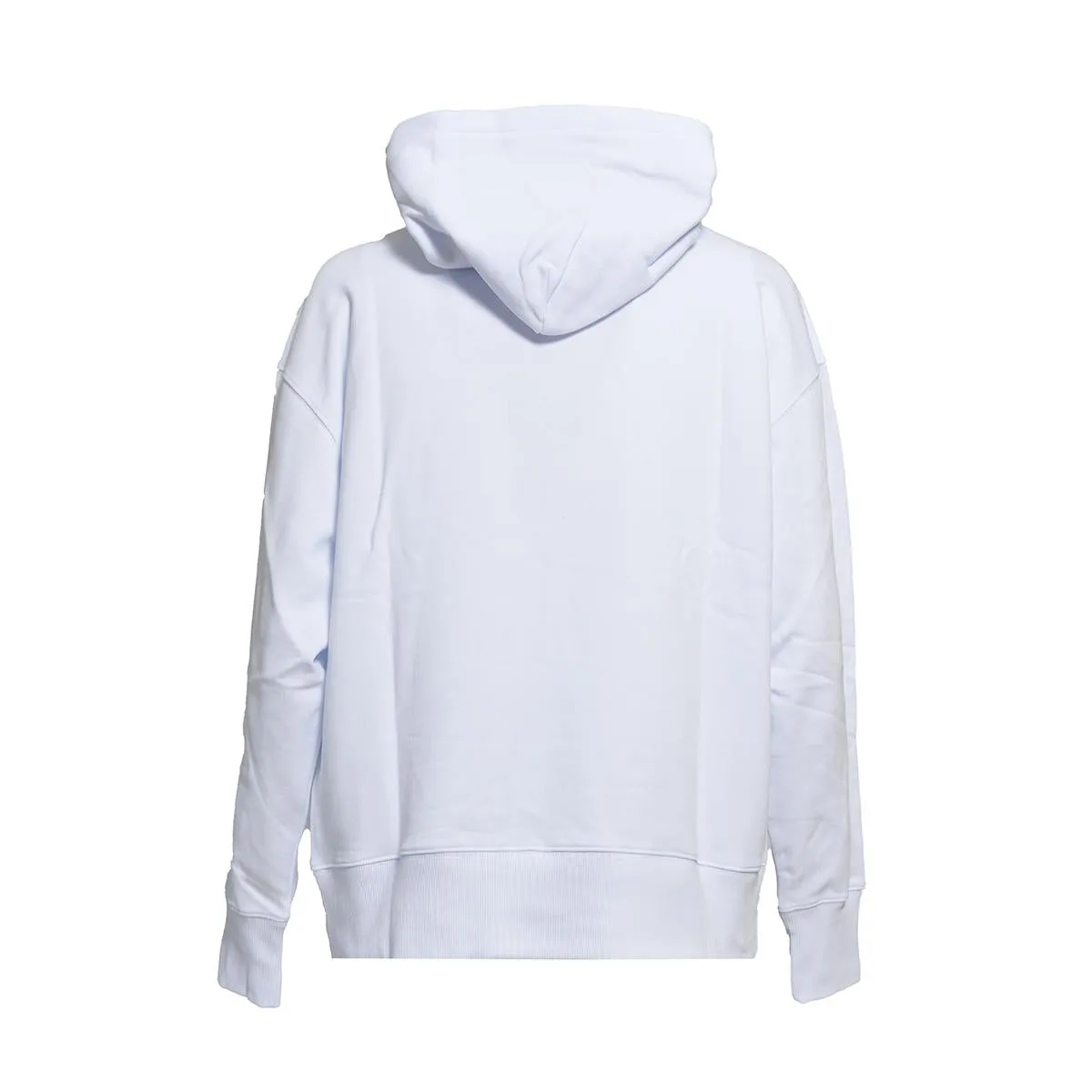 MSGM 2000MM515200000 felpa cappuccio bianca cotone