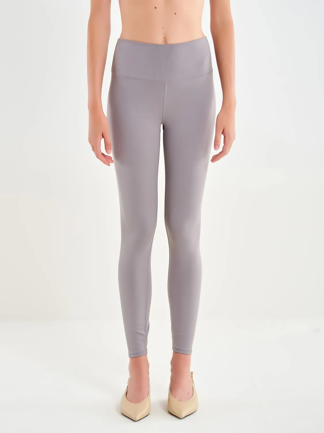 Vicolo Leggings Tessuto Tecnico leggings alluminio S