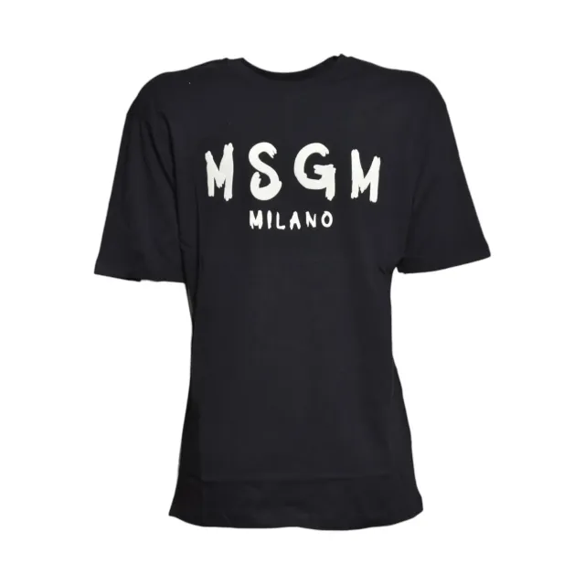 MSGM Junior F6MSJUTH010110 T-shirt bambino nera 14A cotone
