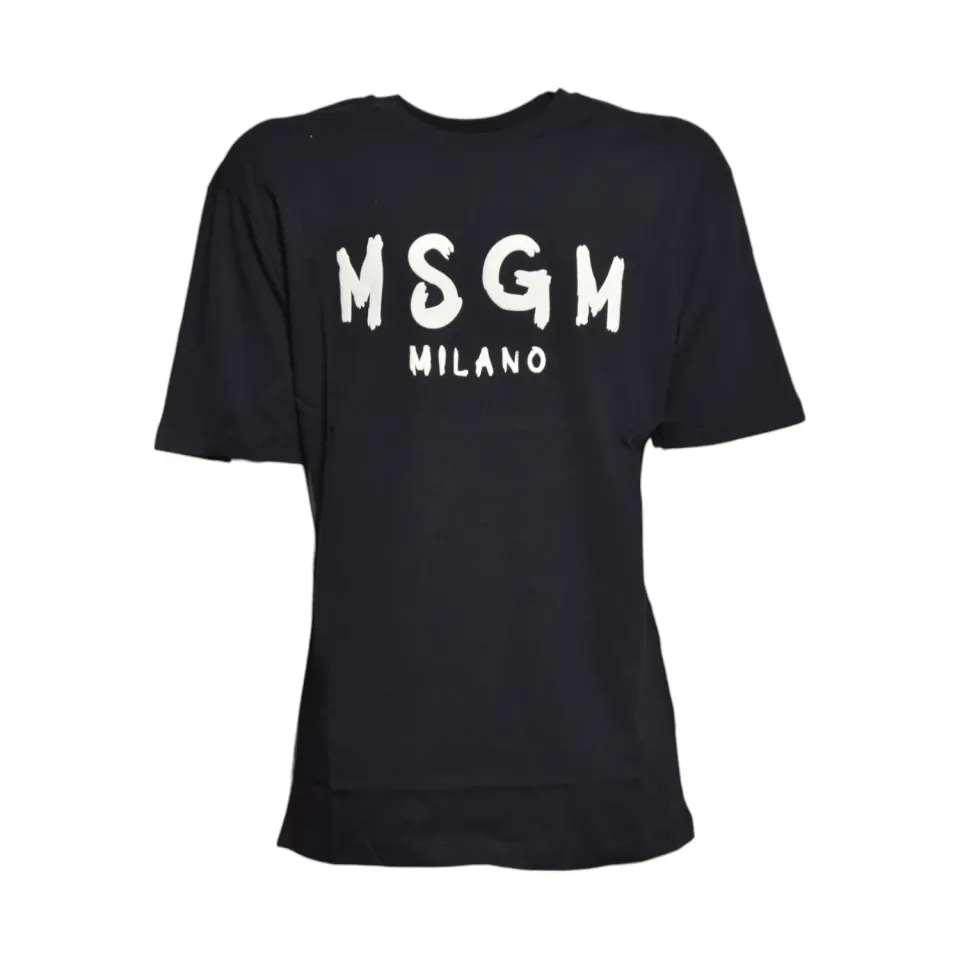 MSGM Junior F6MSJUTH010110 T-shirt bambino nera 14A cotone