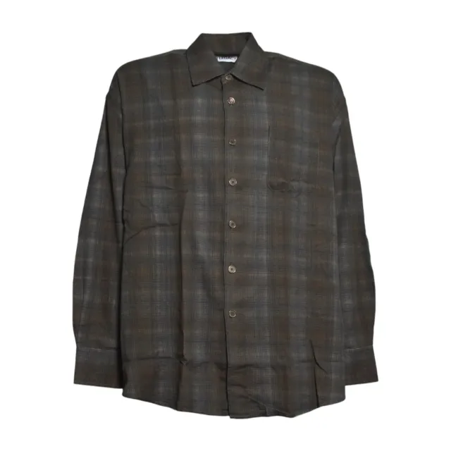 Our Legacy M4262BMC camicia grigio scuro quadri