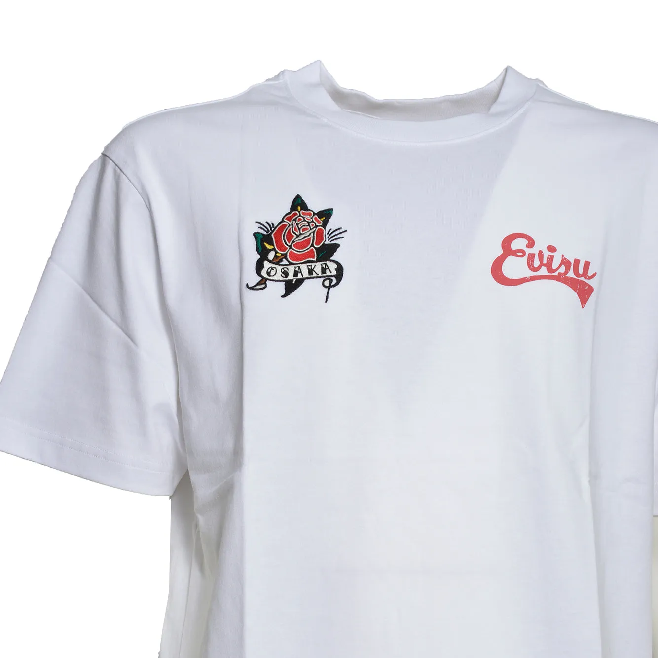 Evisu 2EAEJM6TS6099WHTX t-shirt uomo bianca