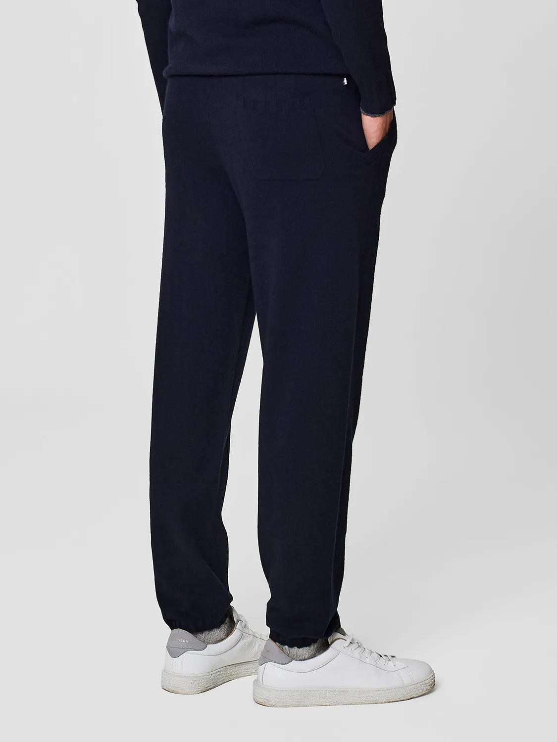 Paul Taylor jogger cashmere blu puro 12 gauge