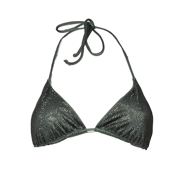 MC2 Saint Barth Anna top bikini verde militare