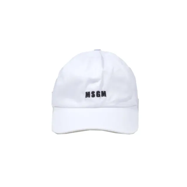 MSGM cappello 3340ML02227558 baseball bianco UNI cotone