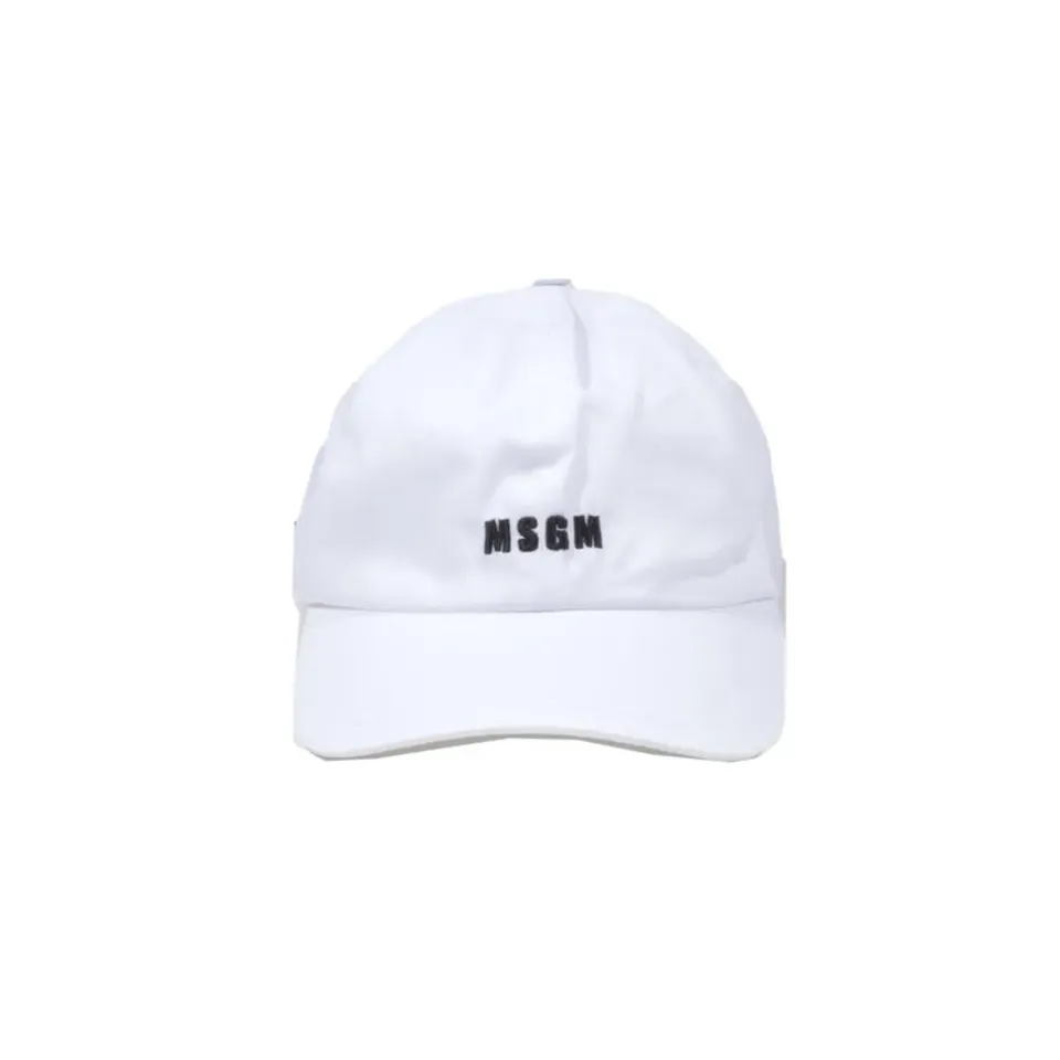 MSGM cappello 3340ML02227558 baseball bianco UNI cotone