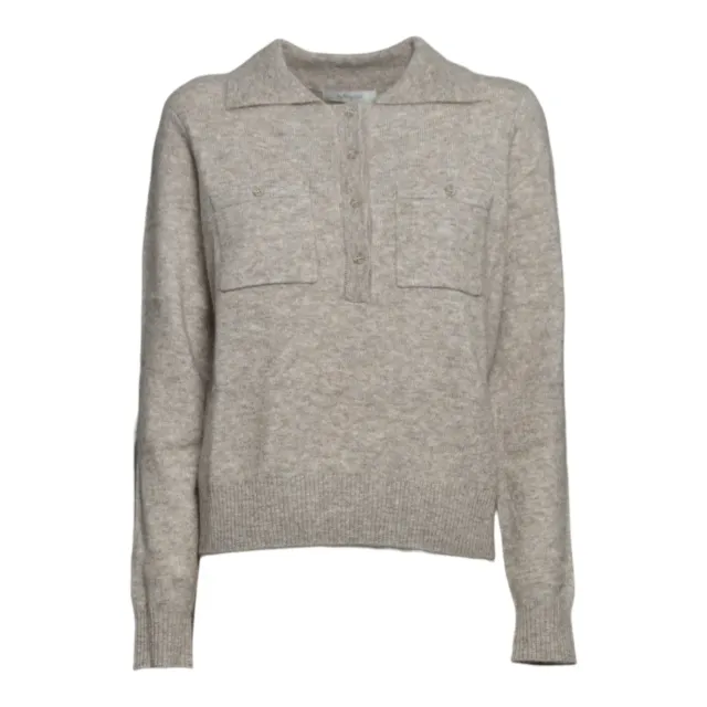 JcSophie P5317 Polaris cardigan tortora donna maglia