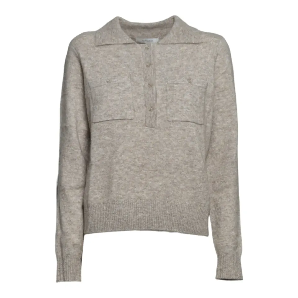 JcSophie P5317 Polaris cardigan tortora donna maglia
