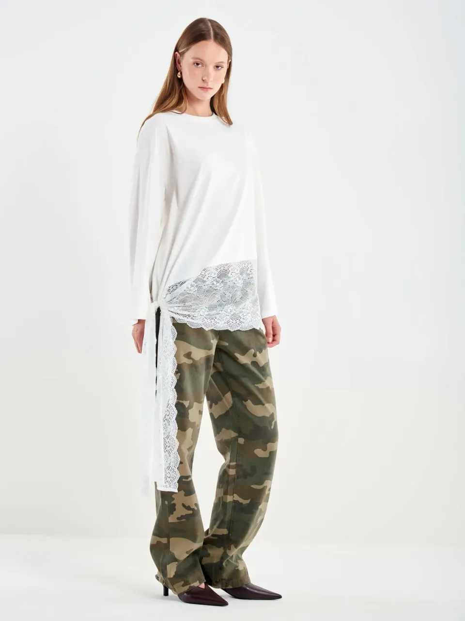 Vicolo Maglia Fondo con Pizzo maglia naturale unica