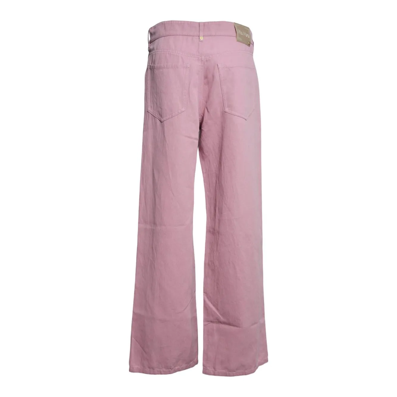 Max Mara Onorata 2619131083600 pantaloni rosa cotone lino