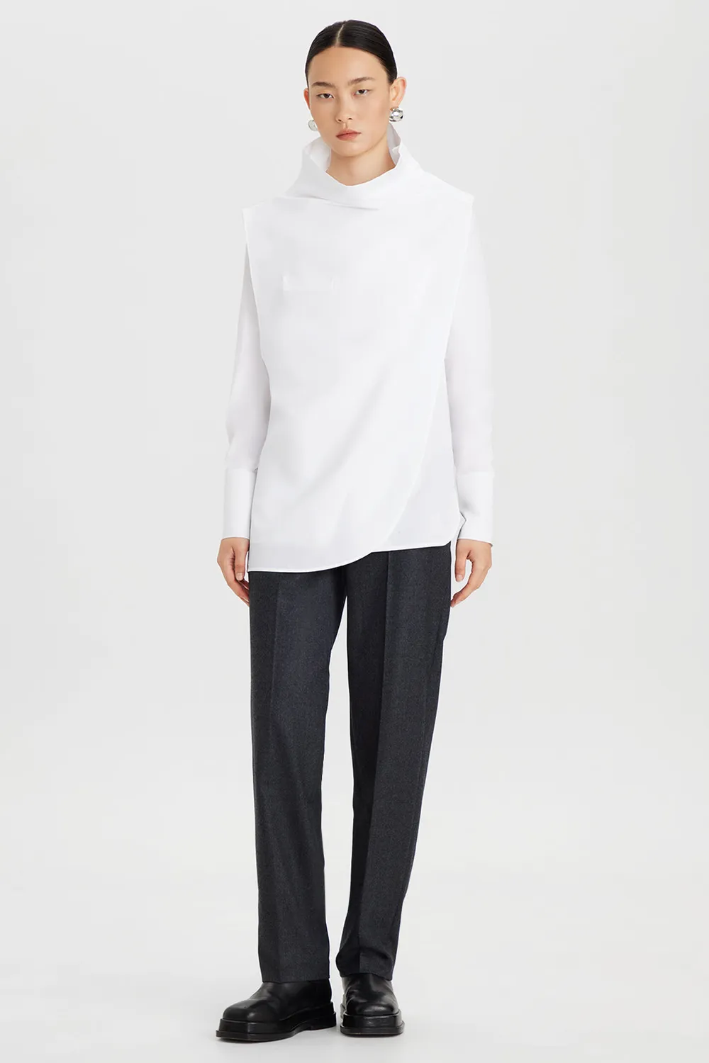 PORTS 1961 PW326KFA01 top lana polo azzurro nido ape