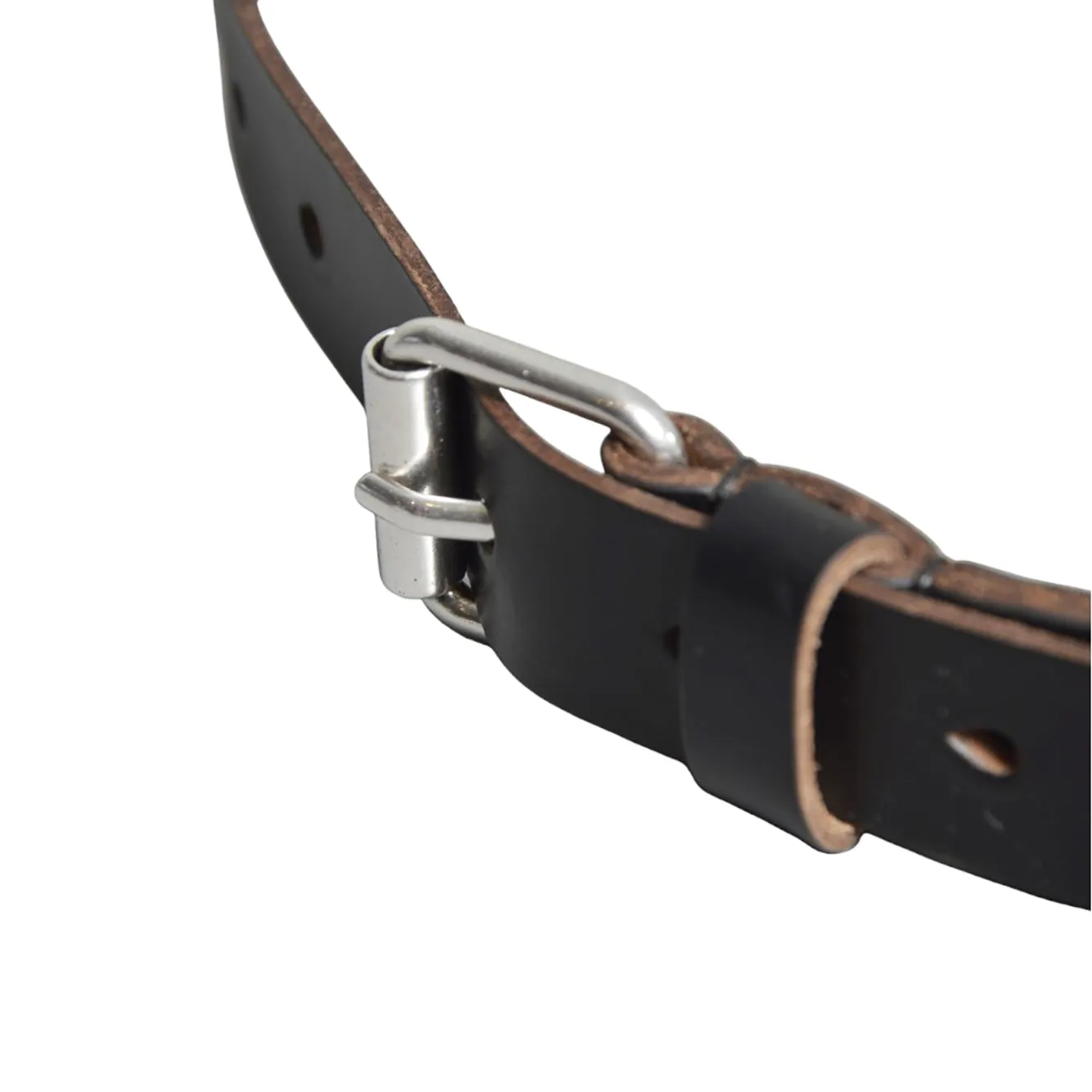 Our Legacy Chain A4268CHB Cintura Pelle Nera Catena