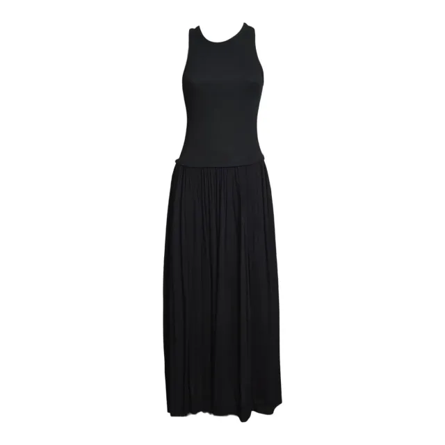 Solotre M1AB0183A99 abito donna nero cotone