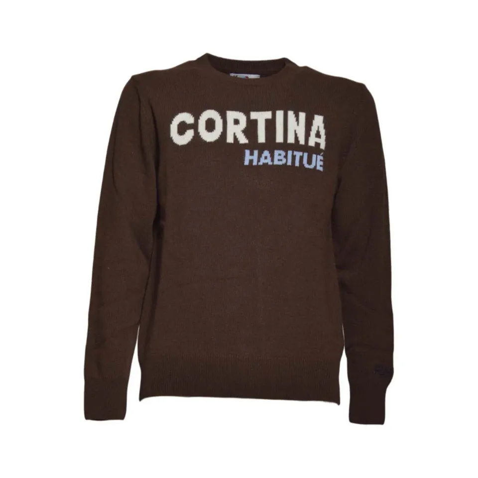 MC2 Saint Barth Heron maglione donna marrone lana cashmere