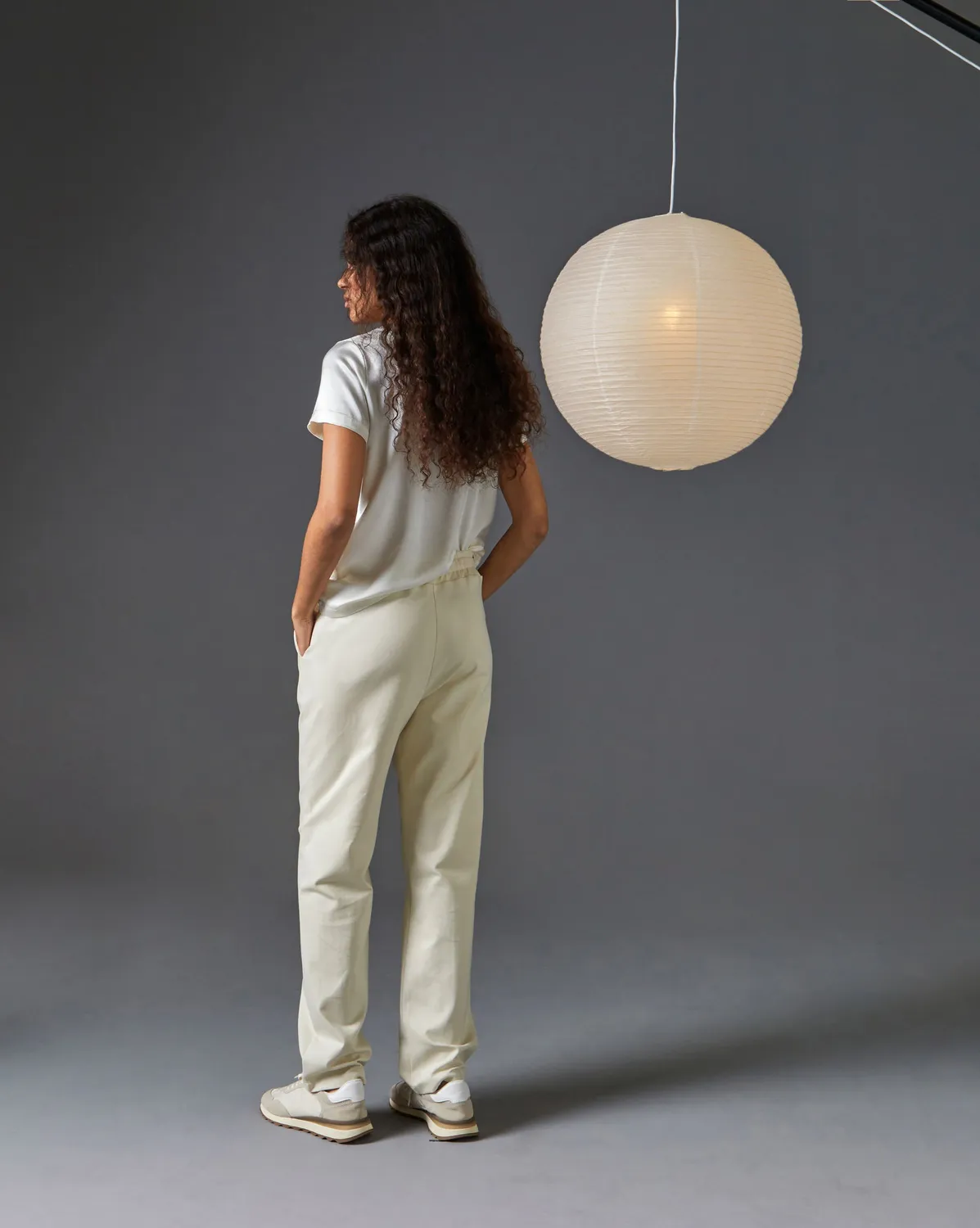 Rodier Milano Pantaloni Jogging Bianco Ecru viscosa