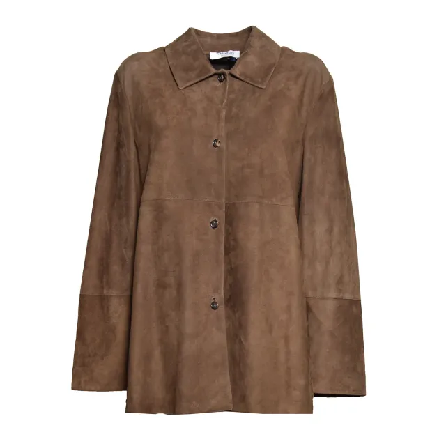 S Max Mara 2629446011600 Gocce giacca pelle marrone