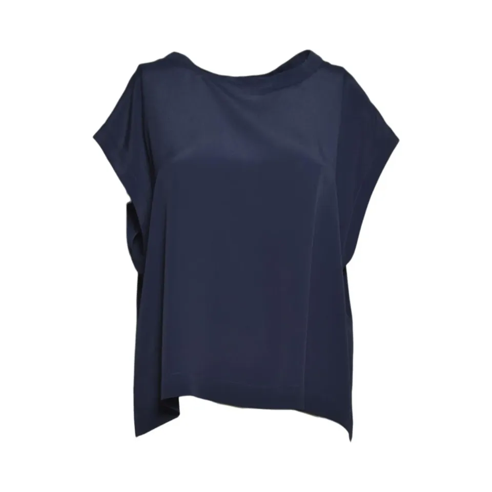 Momoni 200MMOBL00420013MO blusa blu viscosa 38