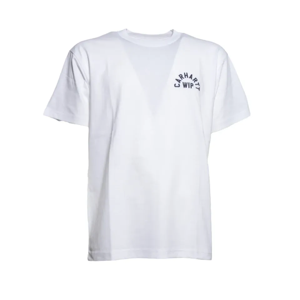 Carhartt WIP Arch Script I037255 T-shirt Cotone Blu Notte