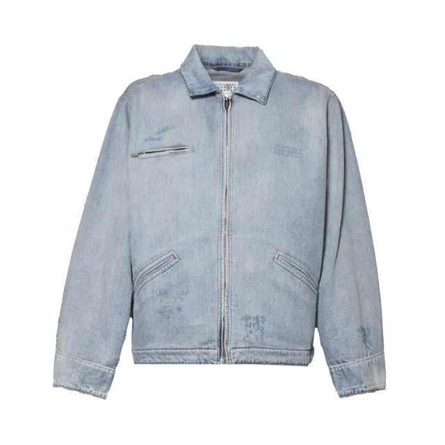 MM6 Maison Margiela SH0AM0082 M30055 Giubbotto Jeans Blu Cotone