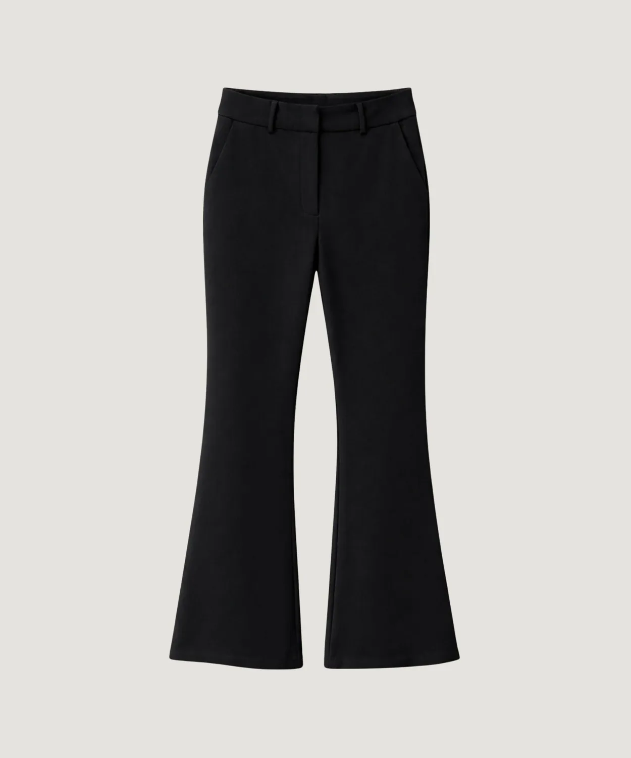 Rodier Milano pantaloni svasati nero vita alta