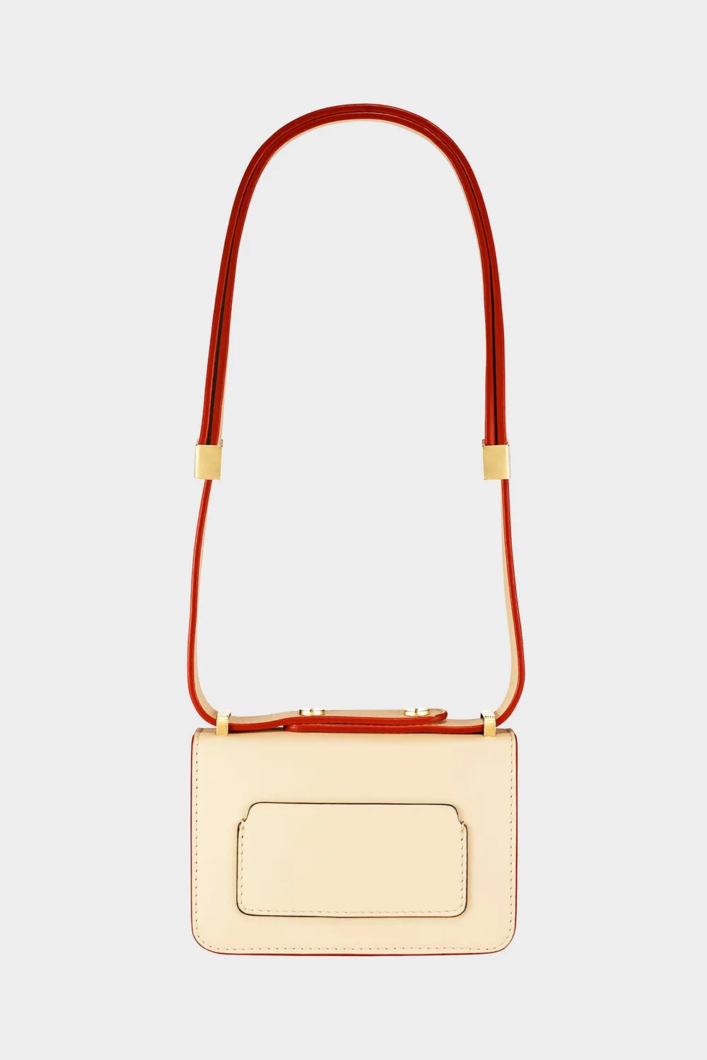Ports 1961 Anika borsa bianca pelle box tracolla