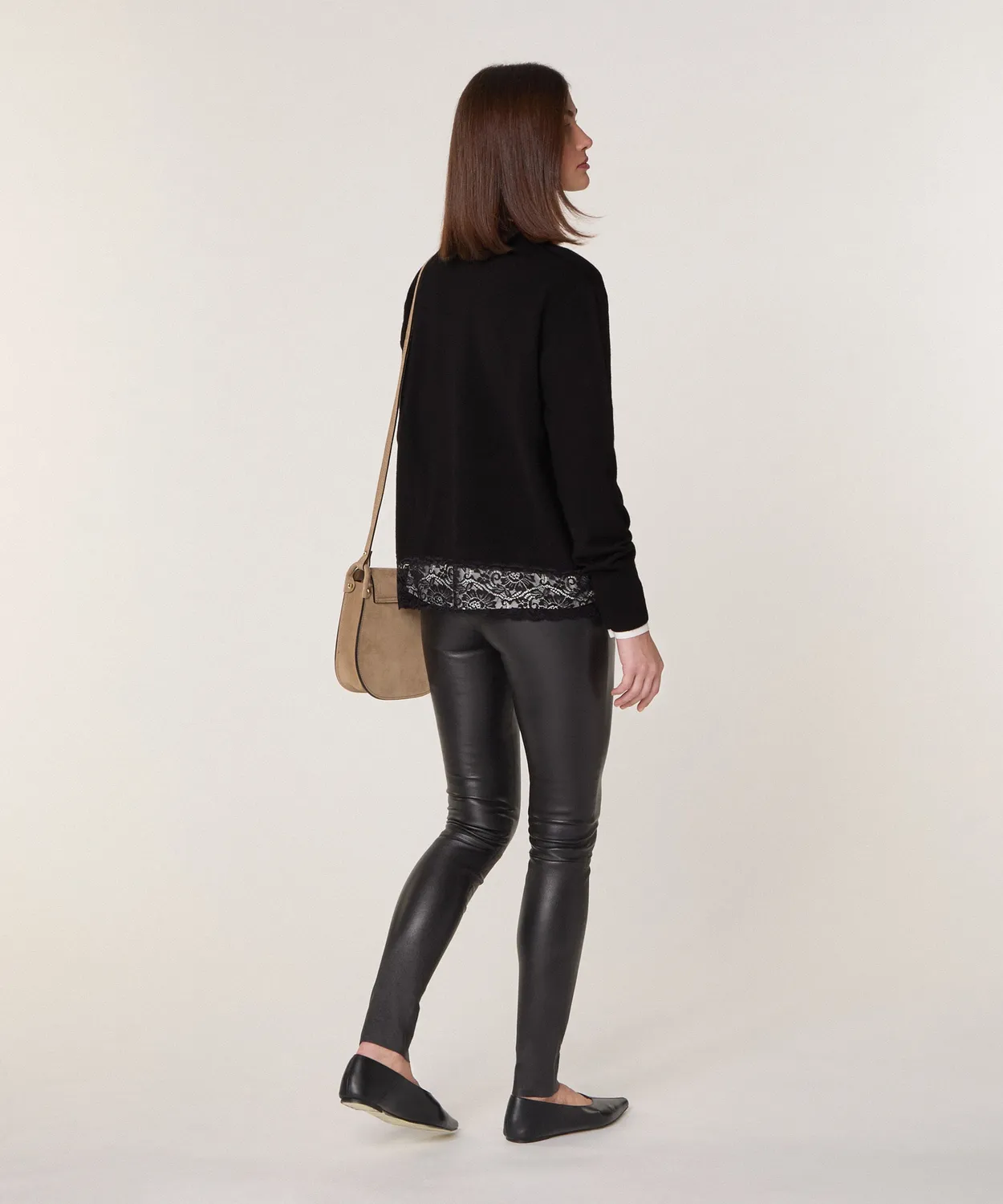 Rodier pelle elasticizzata leggings nero