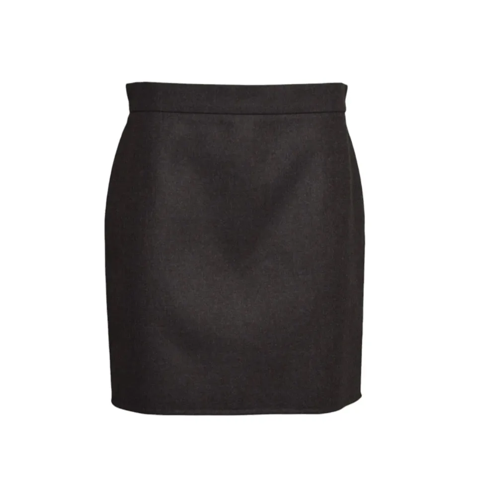 Max Mara 26211064136 gonna donna fango lana vergine