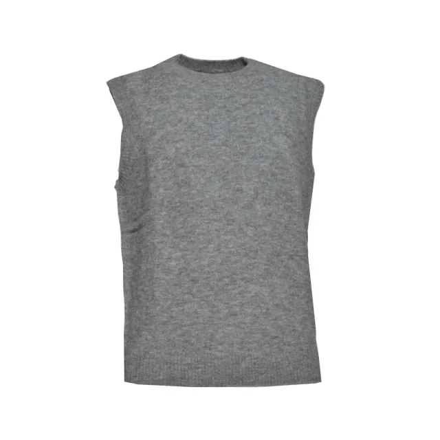 Saint Barth Nolan NOLN001 gilet grigio alpaca
