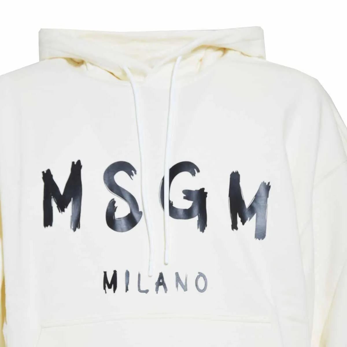 MSGM 2000MM515200000 felpa cappuccio cotone crema L