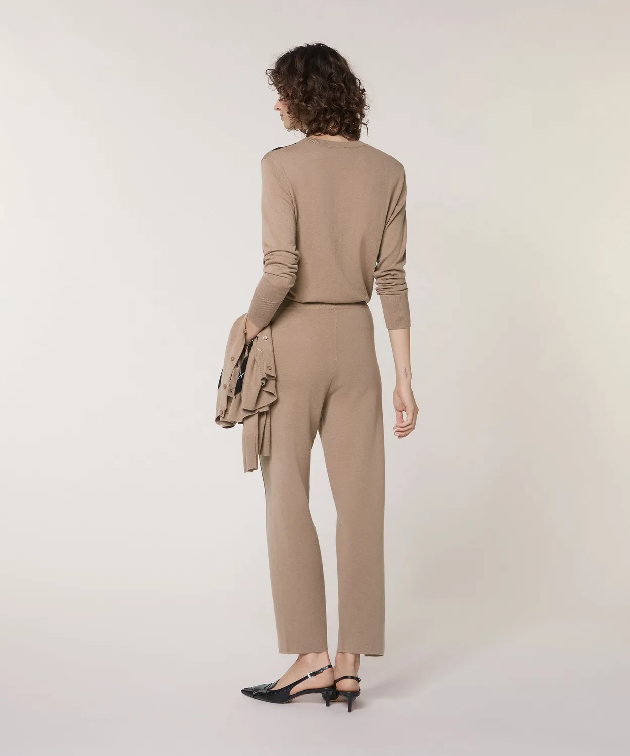 Rodier Pantaloni maglia Milano mocha sigaretta