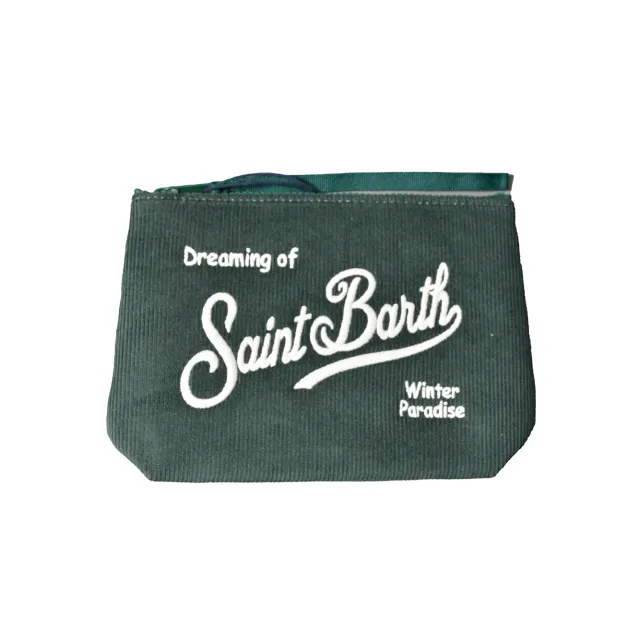 Saint Barth Aline ALI0059 pochette verde velluto
