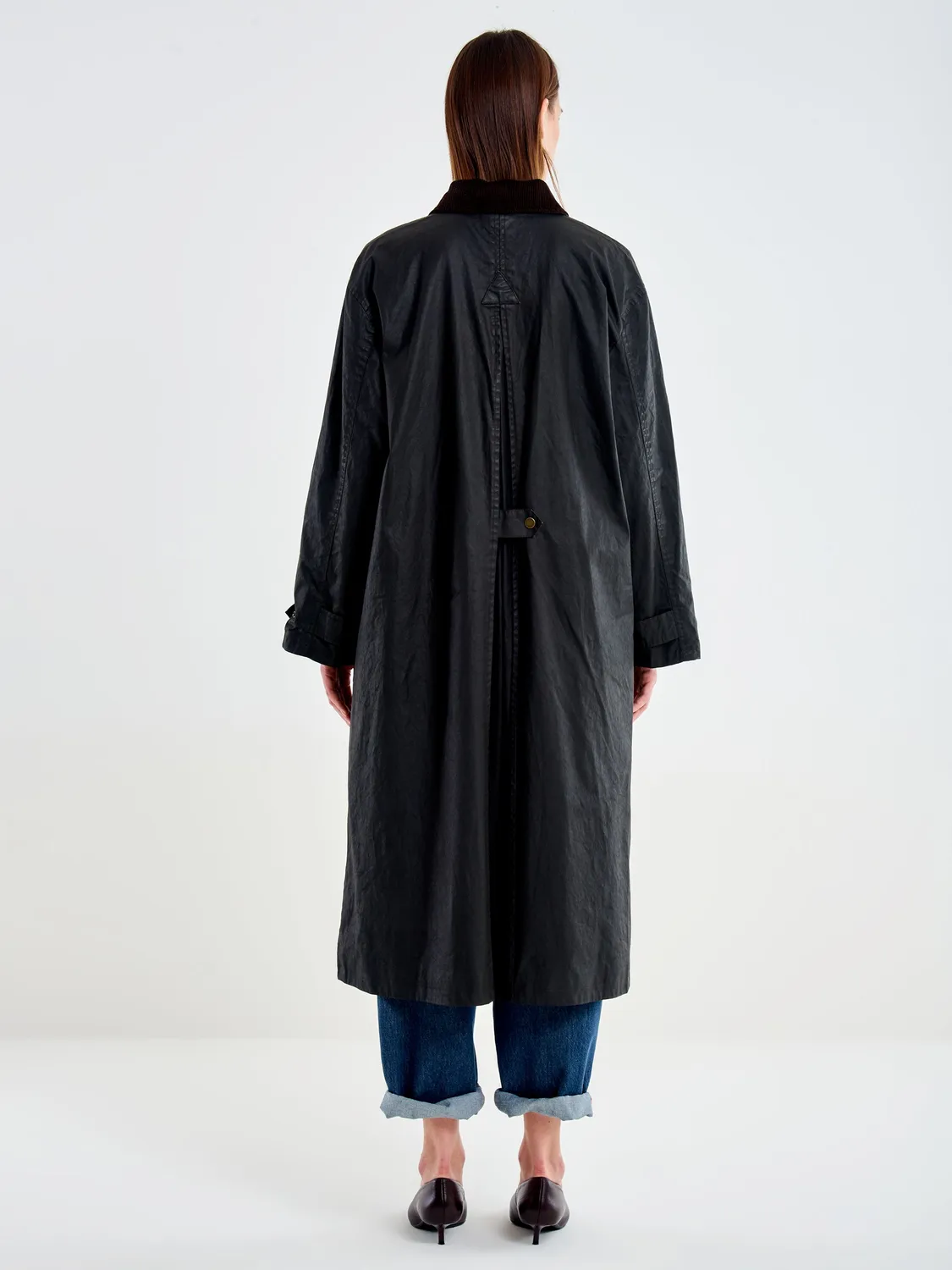 VICOLO Trench Cerato Lungo fondente cotone