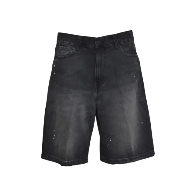Carhartt WIP Landon I037028 bermuda nero lavato cotone