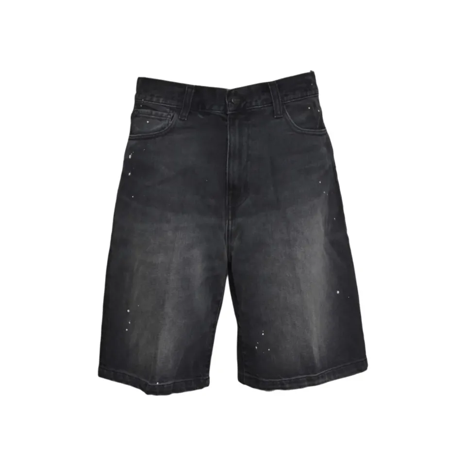 Carhartt WIP Landon I037028 bermuda nero lavato cotone